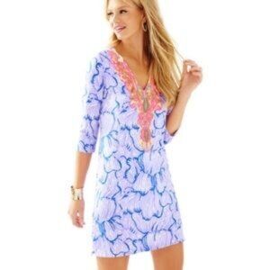 Lilly Pulitzer Lilac House Of Nemo Bordeaux Tunic Dress XS